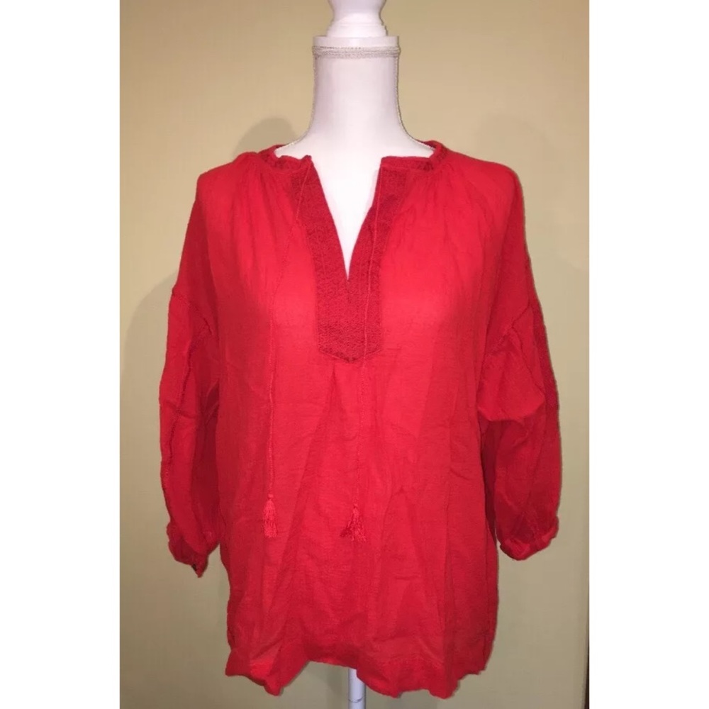 Madewell Oversized Tunic Embroidered Openview